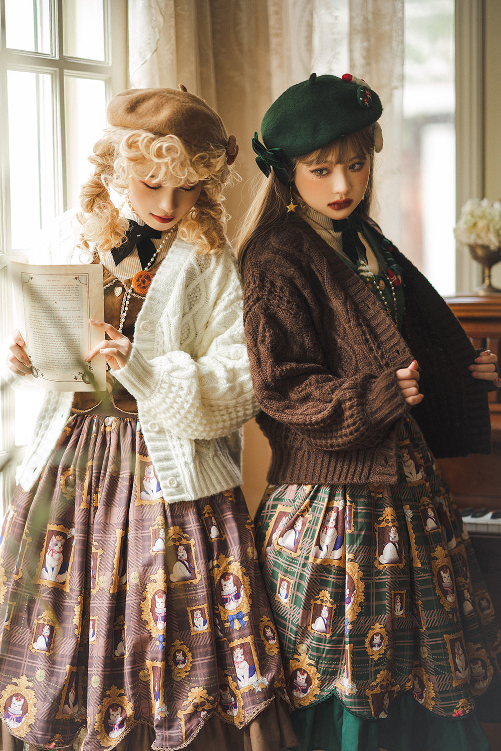 Miss Point~Christmas Preppy Style Velvet Lolita SK Vest Set 3690:22637