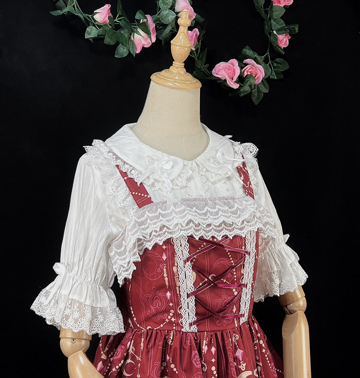 DMFS Lolita - Summer Short Sleeve Cotton Lolita Blouse 11782:122094