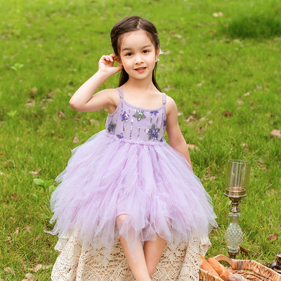 Sweet Kid Lolita Purple Princess Ballet Mesh JSK 80cm purple 