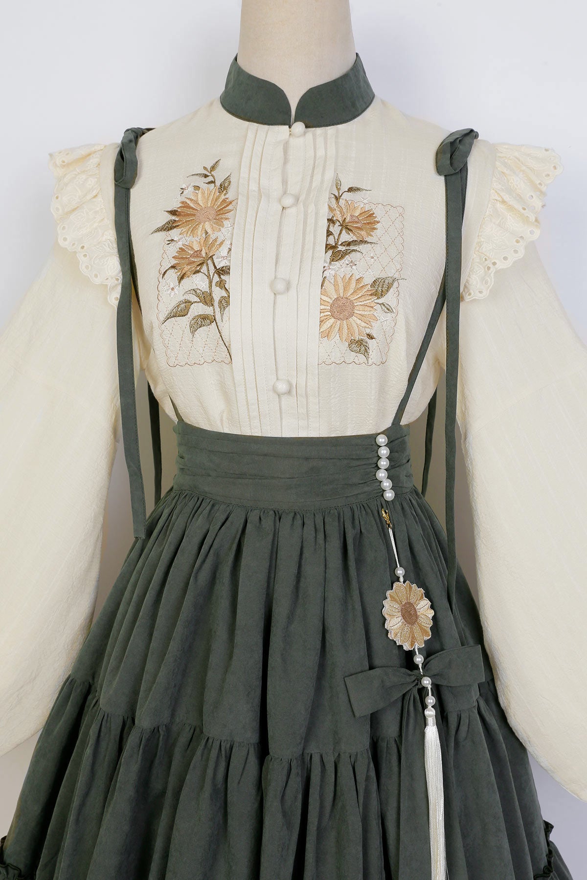 Meow Jun - Sunflower Appointment - Chinese Style Skirt and Blouse 13728:165506