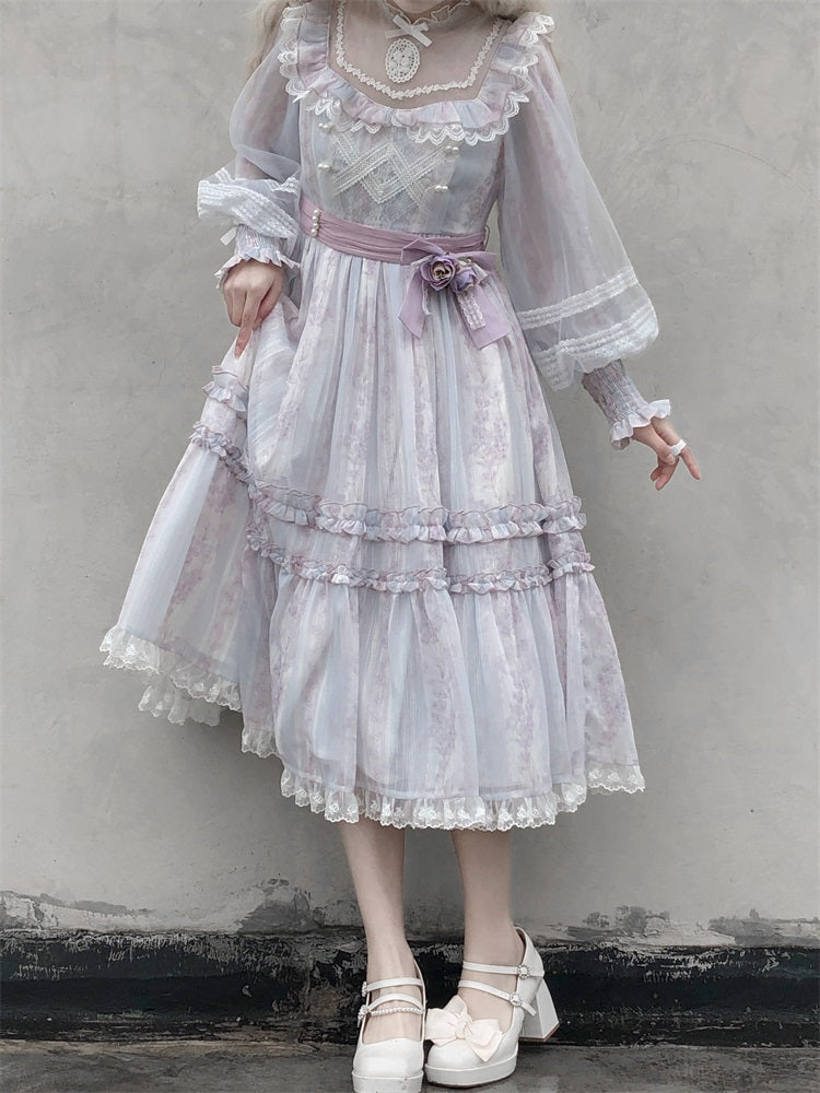 Letters from Unknown Star~Unknown Star~Winter Elegant Lolita Dress 11508:131422