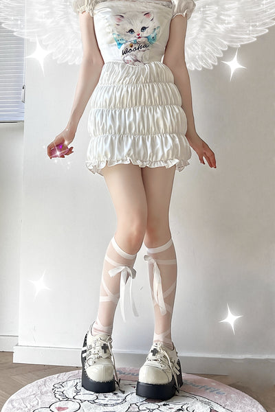 Roji Roji~Lace-up Sweet Lolita Summer Socks   