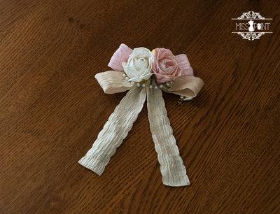 Miss Point - Elegant Lolita Head Accessory pink clip