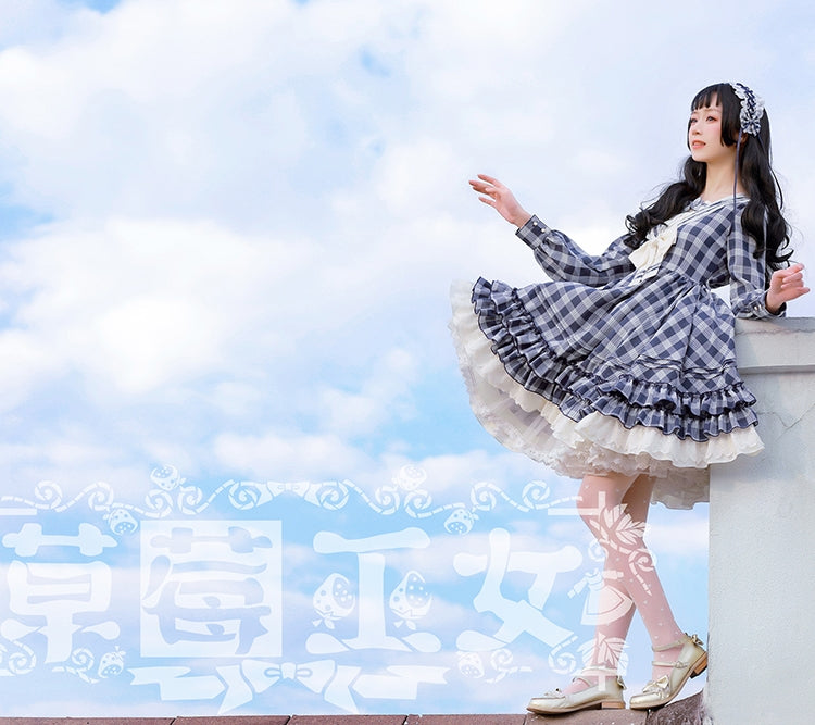 Tartan Sailor Lolita OP Dress