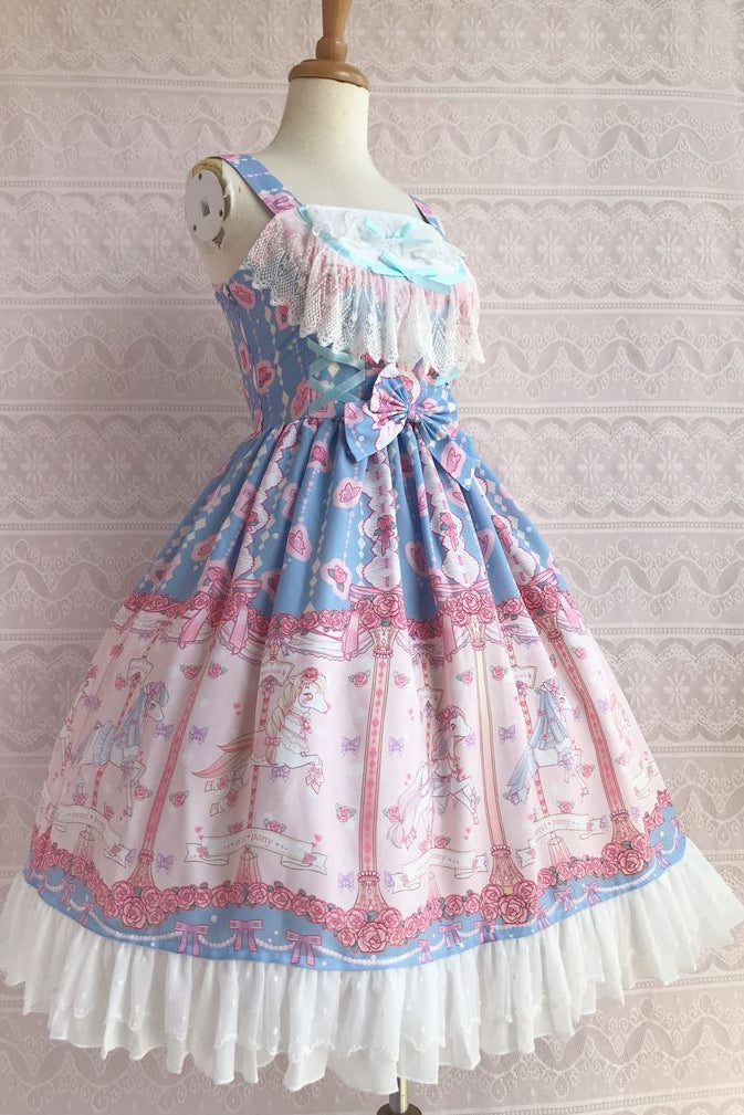 Yilia - Rose Carousel - Chiffon JSK Dress