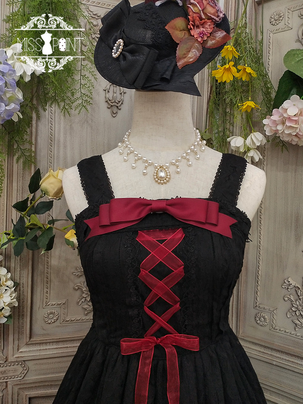 Miss Point - Woody Rose - Retro Classic Lolita JSK 354:63089