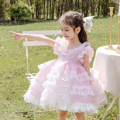 Kid Lolita Summer Pink Dress 100cm pink 