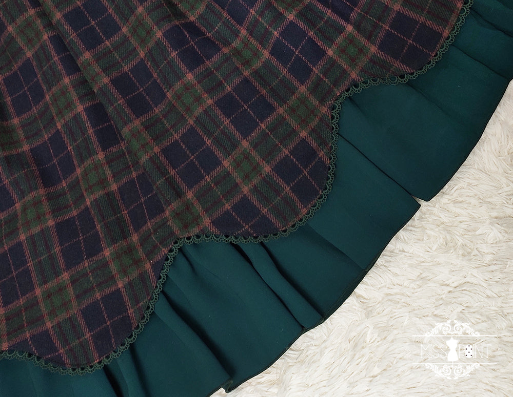 Miss Point~Christmas Preppy Style Velvet Lolita SK Vest Set 3690:22685