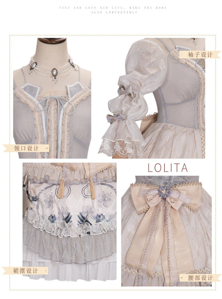 YingLuoFu - Rose Girl - Lolita Tea Party Wedding OP Dress