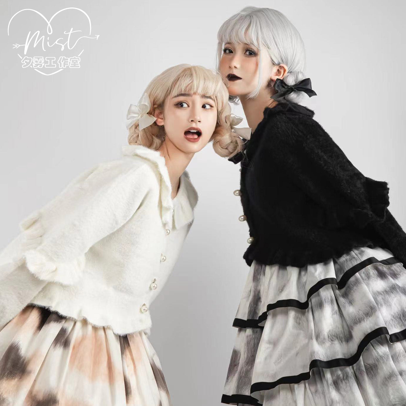 MIST - Small Ointment - Sweet Lolita Thick Sweater Coat Puff Sleeve