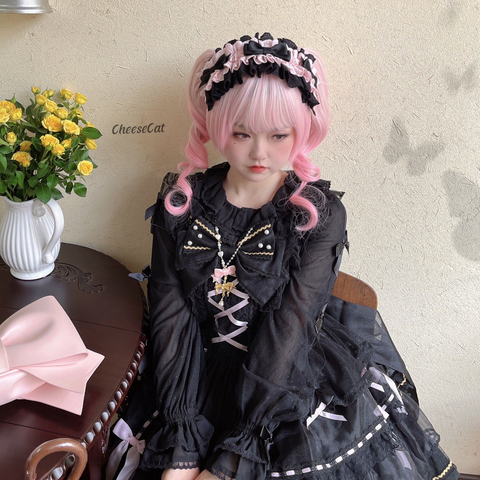 Cheese Cat - Doll Lullaby Tabby Cat Cotton Lolita Headdress