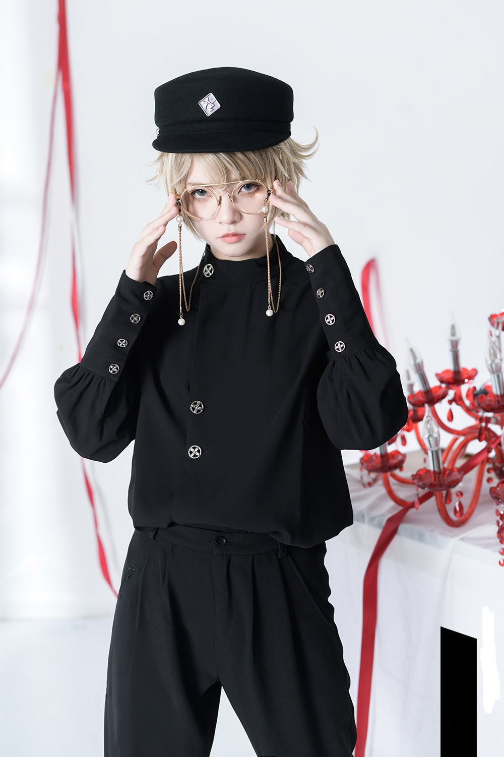 Princess Chronicles - The Stars Change - Stand Collar Ouji Lolita Blouse S Female Blouse