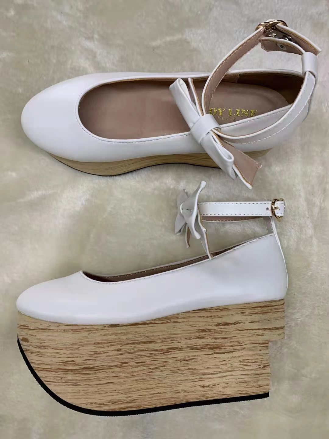 Japanese Style Wooden Platform Wa Lolita Shoes