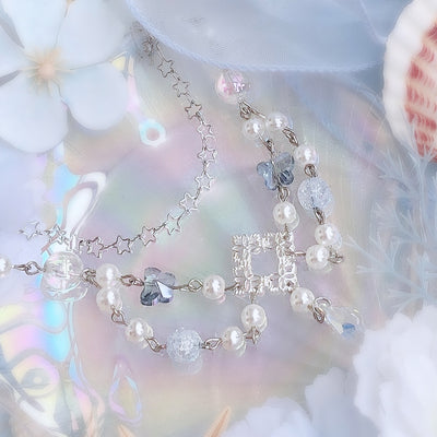 Fantasy Mirror~Hiding In The Deep For Spring~Wedding Lolita Accessories free size bracelet 
