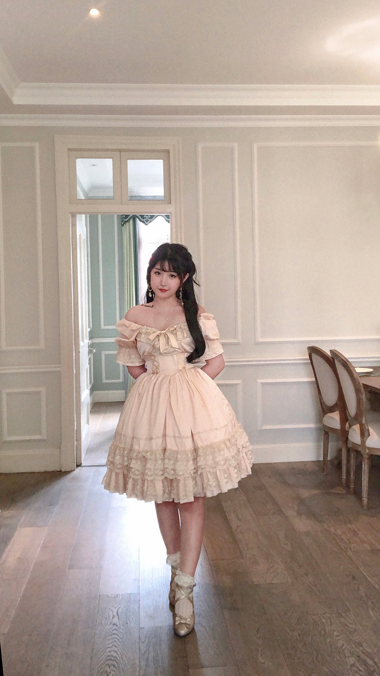 Sweet Wood - CLA Vintage French Lolita OP Dress 3802:20931