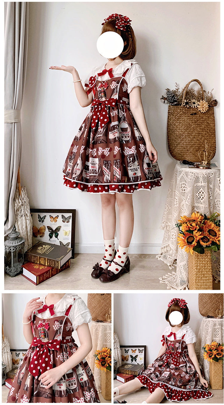 Confession Balloon - Sweet Lolita Chocolate Kawaii Daily Lolita JSK