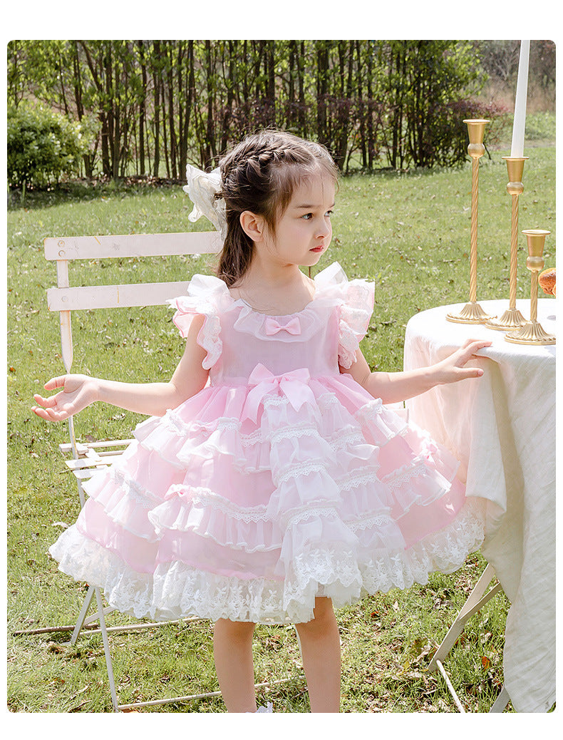 Kid Lolita Summer Pink Dress 120cm pink 