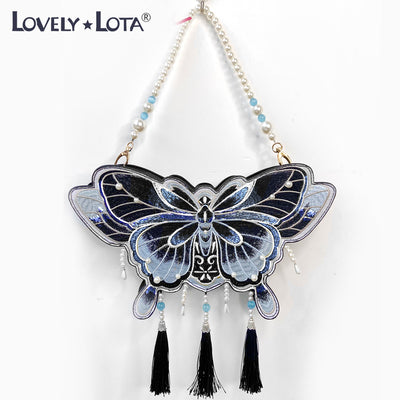 LovelyLota - Butterfly - Chinese Qi Lolita Butterfly Bag black
