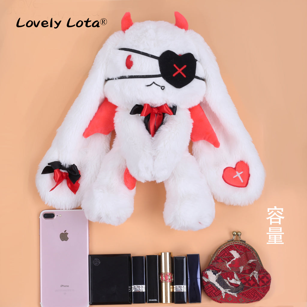 LovelyLota - KOKO Devil Rabbit - Kawaii Furry Rabbit Lolita Bag white
