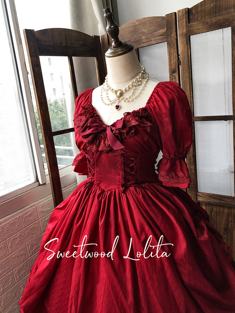 Sweet Wood - CLA Vintage French Lolita OP Dress 3802:20847