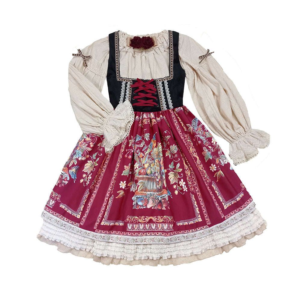 Miss Point~Praise of Abundance~Bavarian Velvet Lolita Jumper Dress 3696:22435