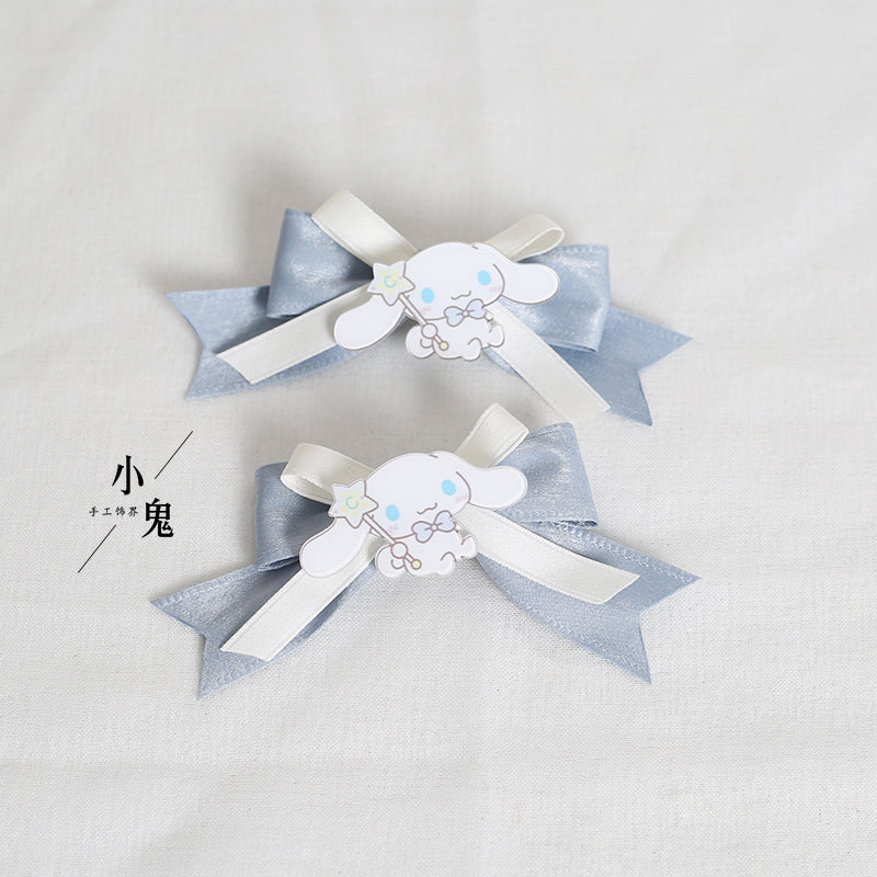 Xiaogui~Kawaii Lolita Cinnamoroll Headdress KC No.8 star clips  (one pair)  