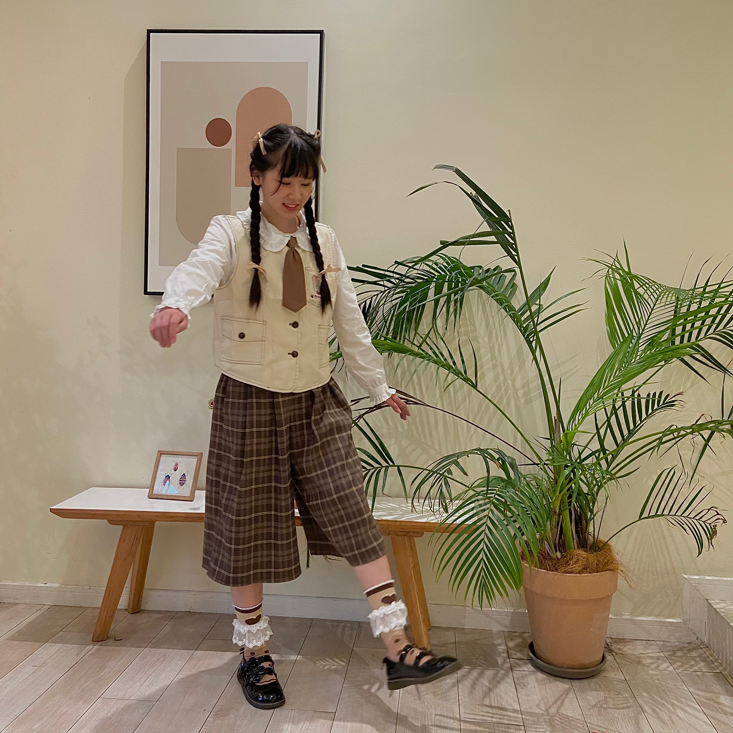 YuanSu - Vintage Loose Lolita Corduroy Pants