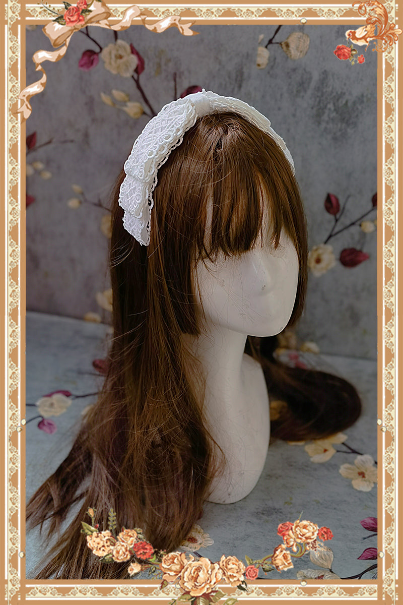 Infanta - Vintage Doll Patchwork Sleeve Lolita OP S white KC