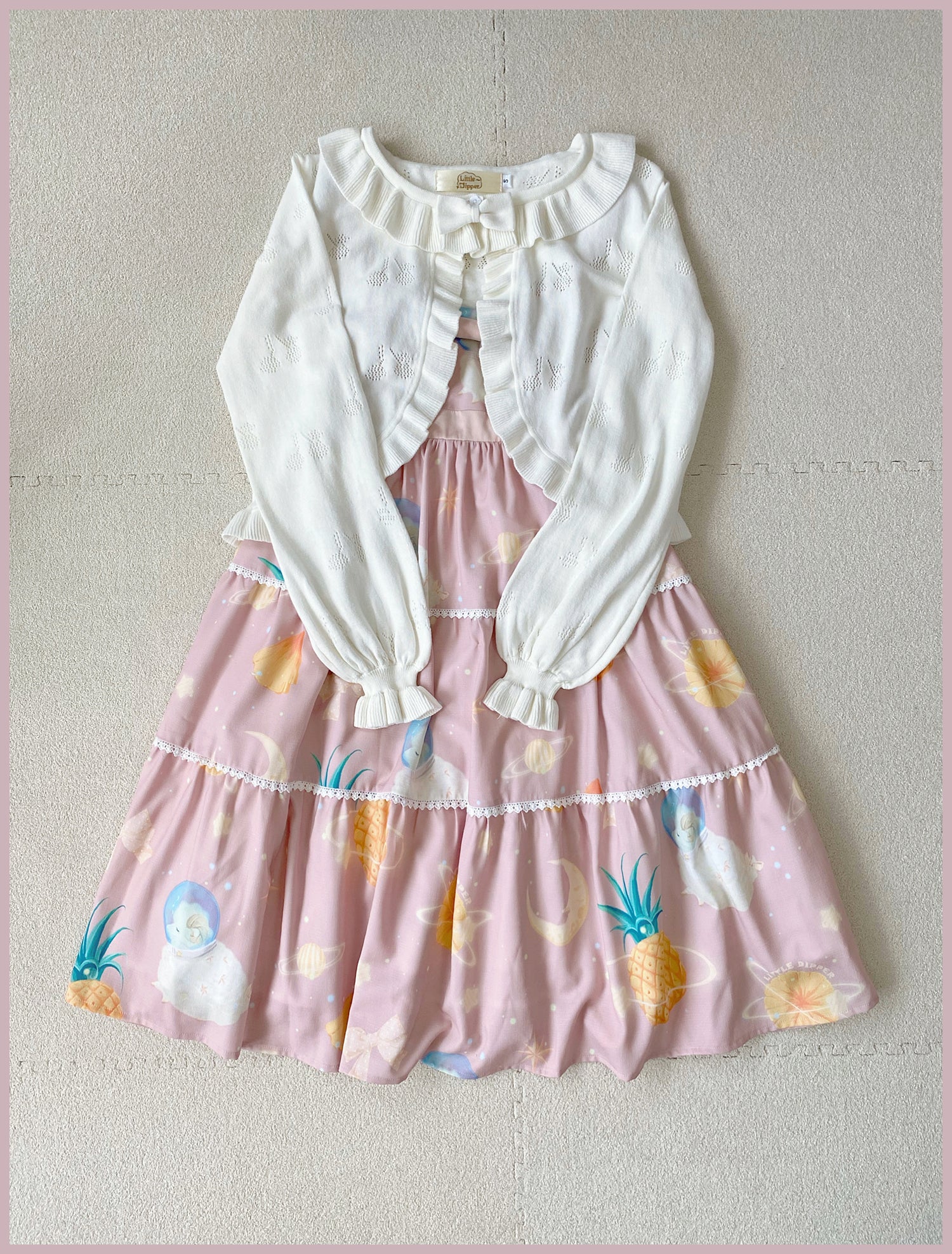 Little Dipper - Sweet Lolita Coat Long-sleeved Cotton Cardigan 4470:11183