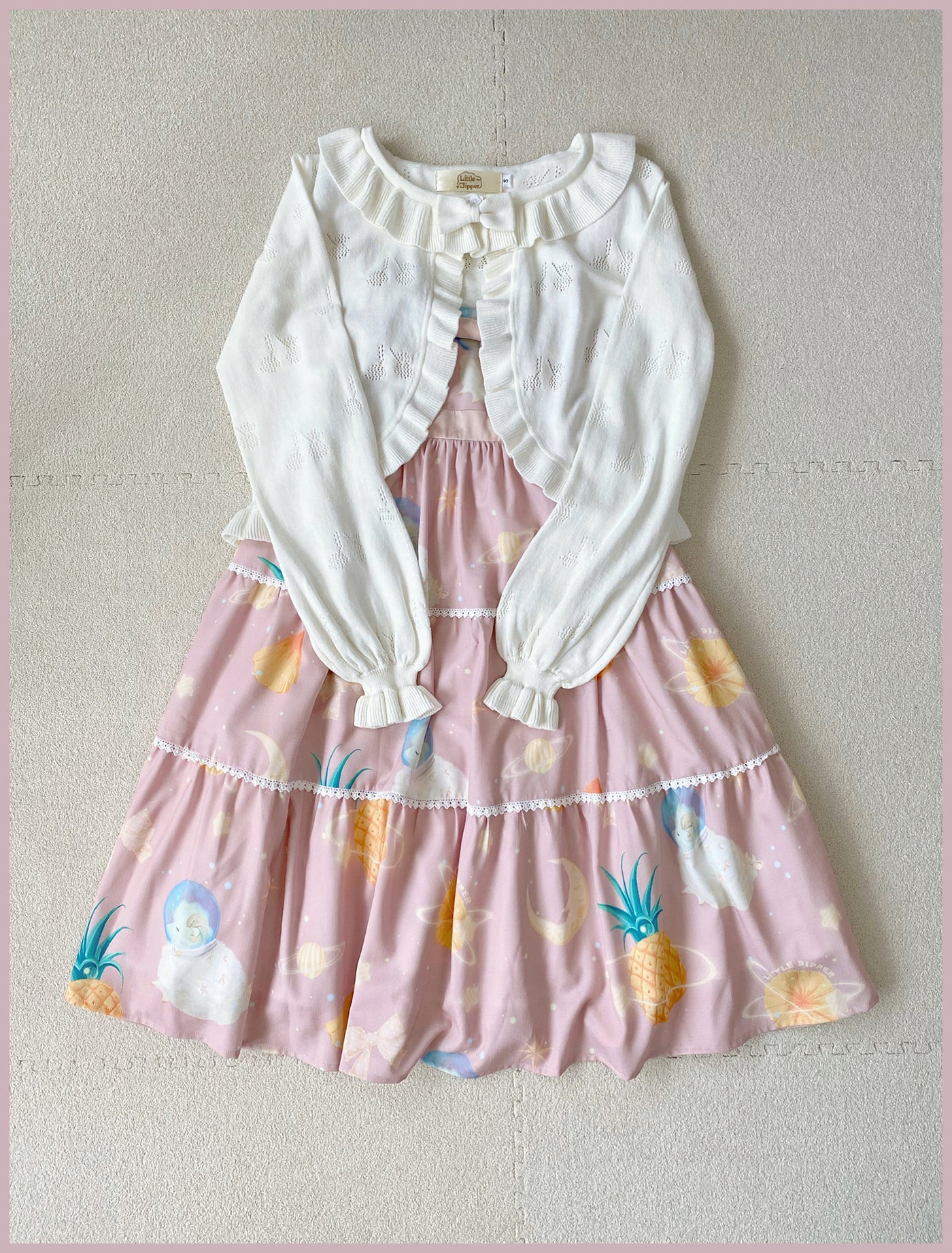 Little Dipper~Sweet Lolita Coat Long-sleeved Cotton Cardigan 4470:11183