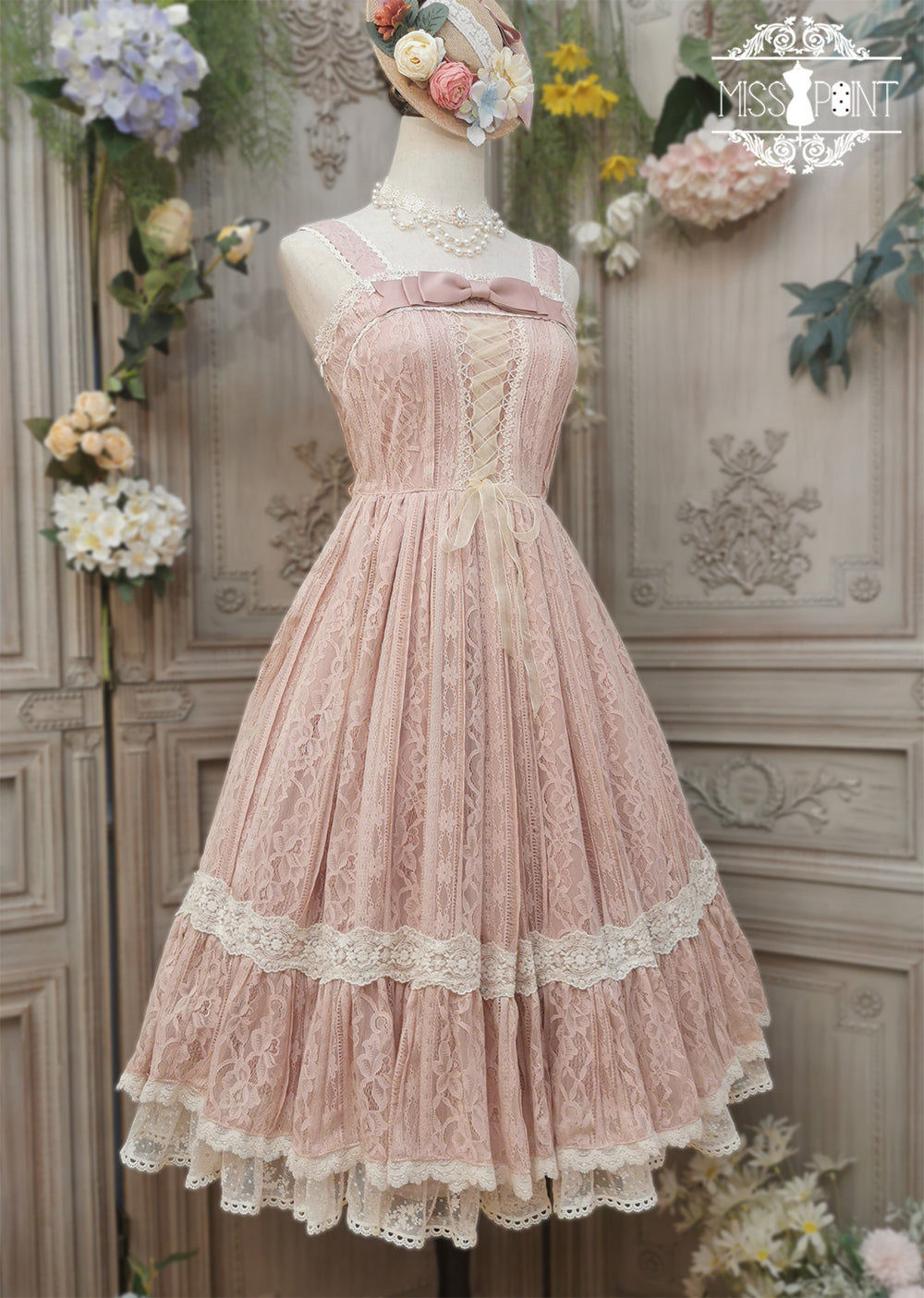 Miss Point - Woody Rose - Retro Classic Lolita JSK 354:63077