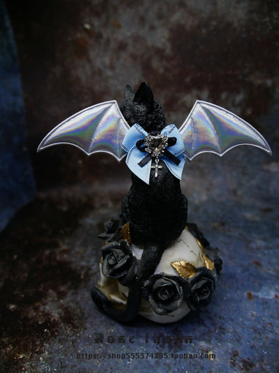 Rosethorn~Multicolors Gothic Lolita Little Bat Brooch Hairpin a light blue hairpin  