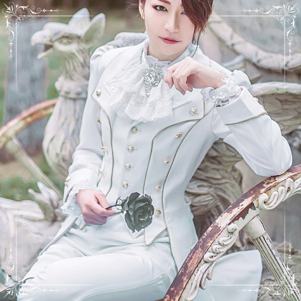 Immortal Thorn~Forever Rose~Ouji Lolita Coat Prince Handsome Wind Coat 4396:12135