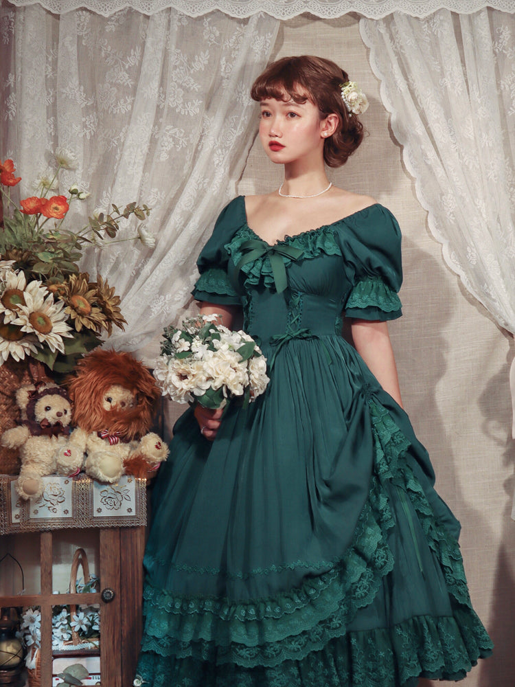 Sweet Wood - CLA Vintage French Lolita OP Dress 3802:20829