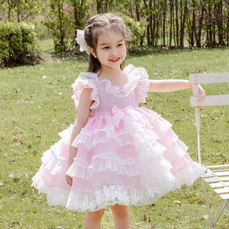 Kid Lolita Summer Pink Dress 80cm pink 