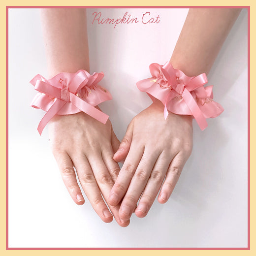 Pumpkin Cat - Candy Boxes - Kawaii Lolita Accessories pink wristband