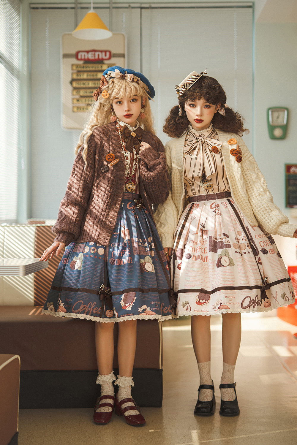 Miss Point - Chocolate Daily Light Sweet Stripe Lolita Blouse