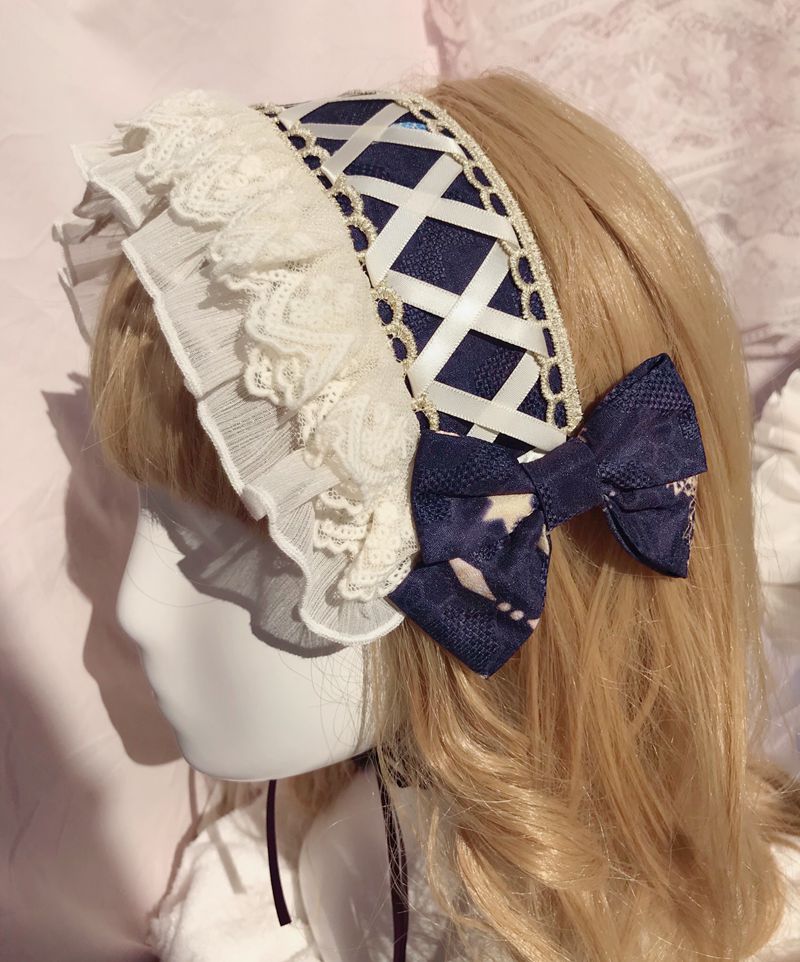 Yilia - Peacock Cross - Sweet Lolita Headdress