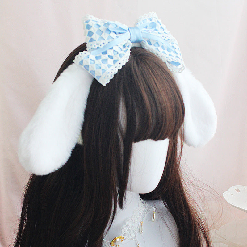 Kawaii Lolita Cinnamoroll Plush Handmade Hairband