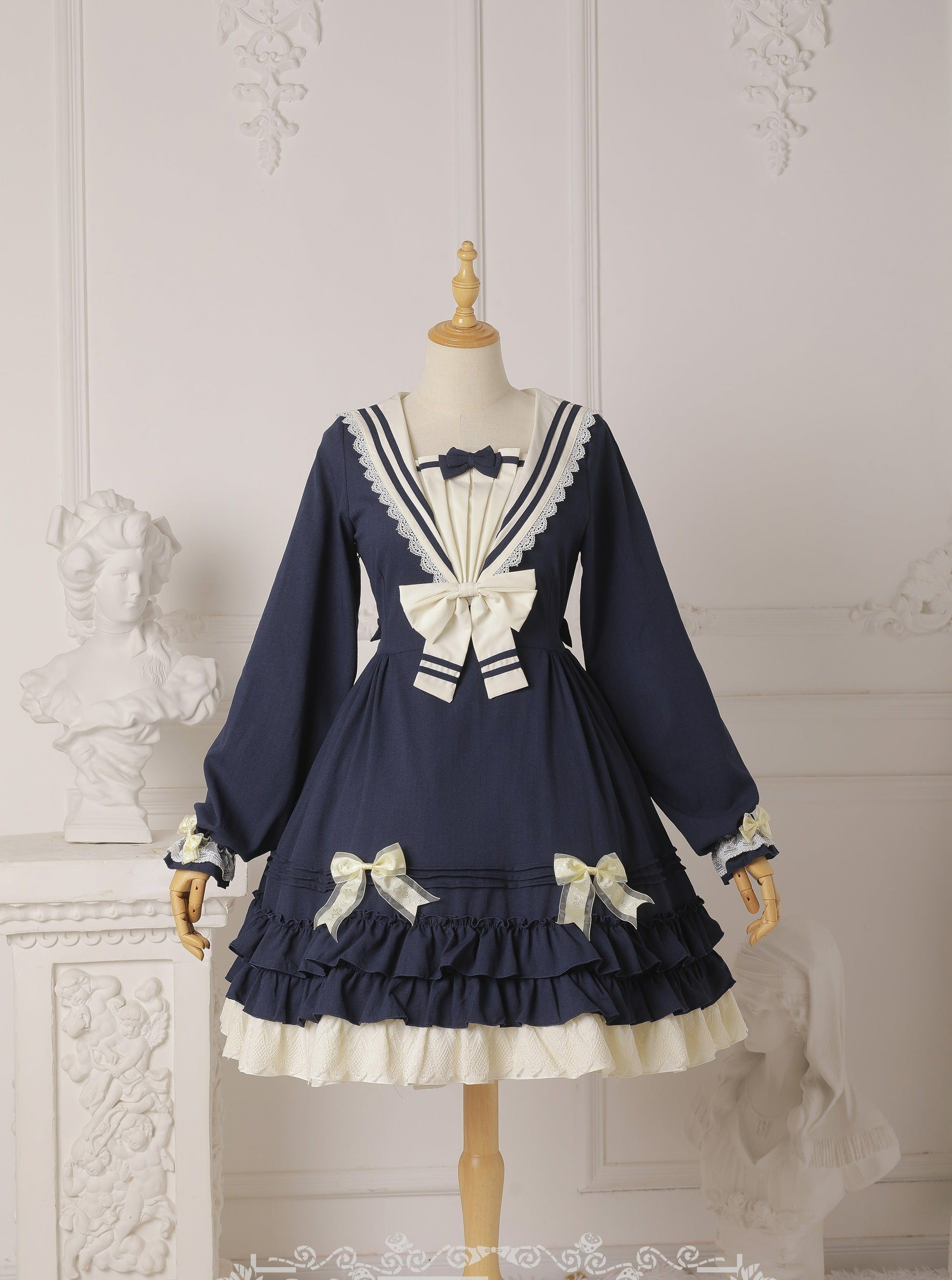 Strawberry Witch - Long Sleeve Sweet Lolita OP XS Long sleeve (color remarks)