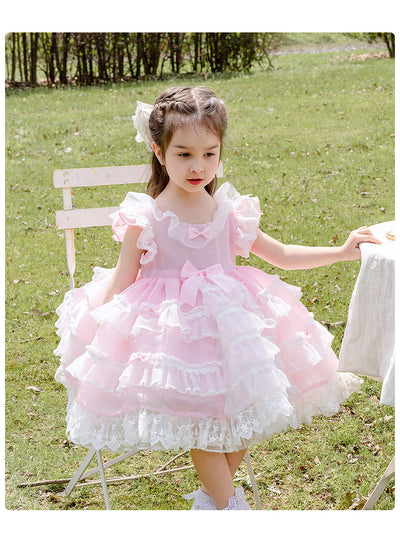Kid Lolita Summer Pink Dress 130cm pink 
