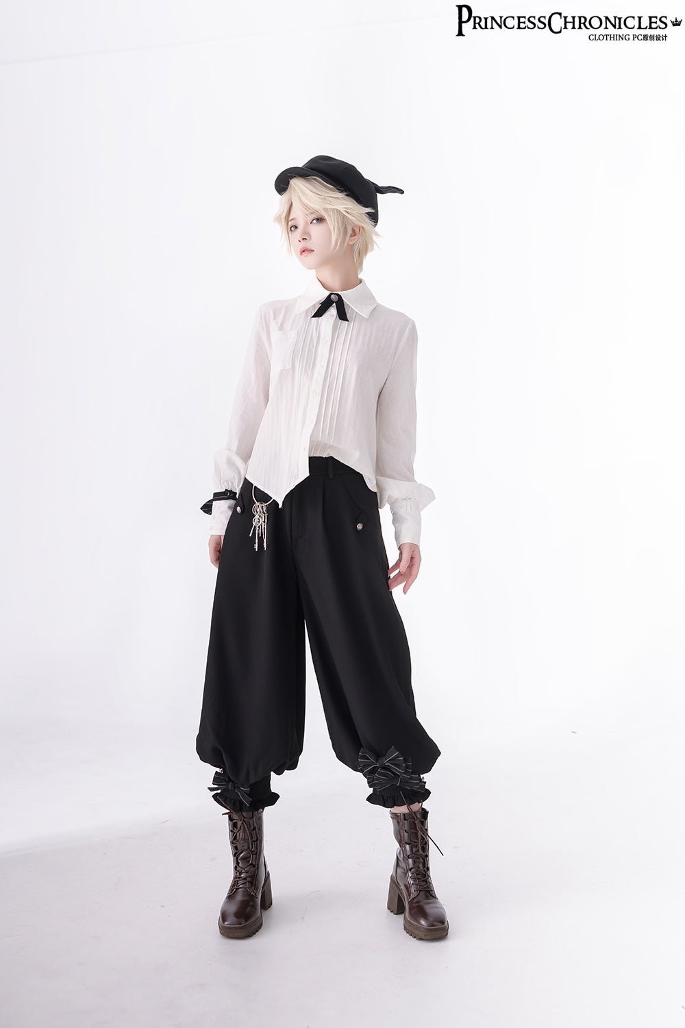 Princess Chronicles - Secret Morning News - Vintage Ouji Lolita Vest Blouse Bloomers