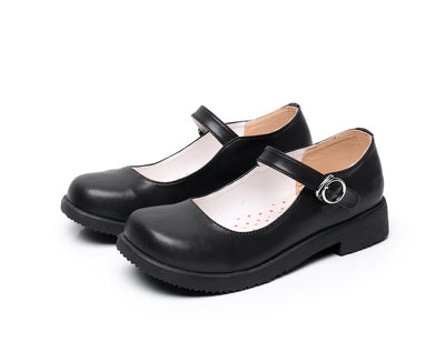 Sosic~Sweet Lolita Mary Jane Flat Shoes 35 matte black 