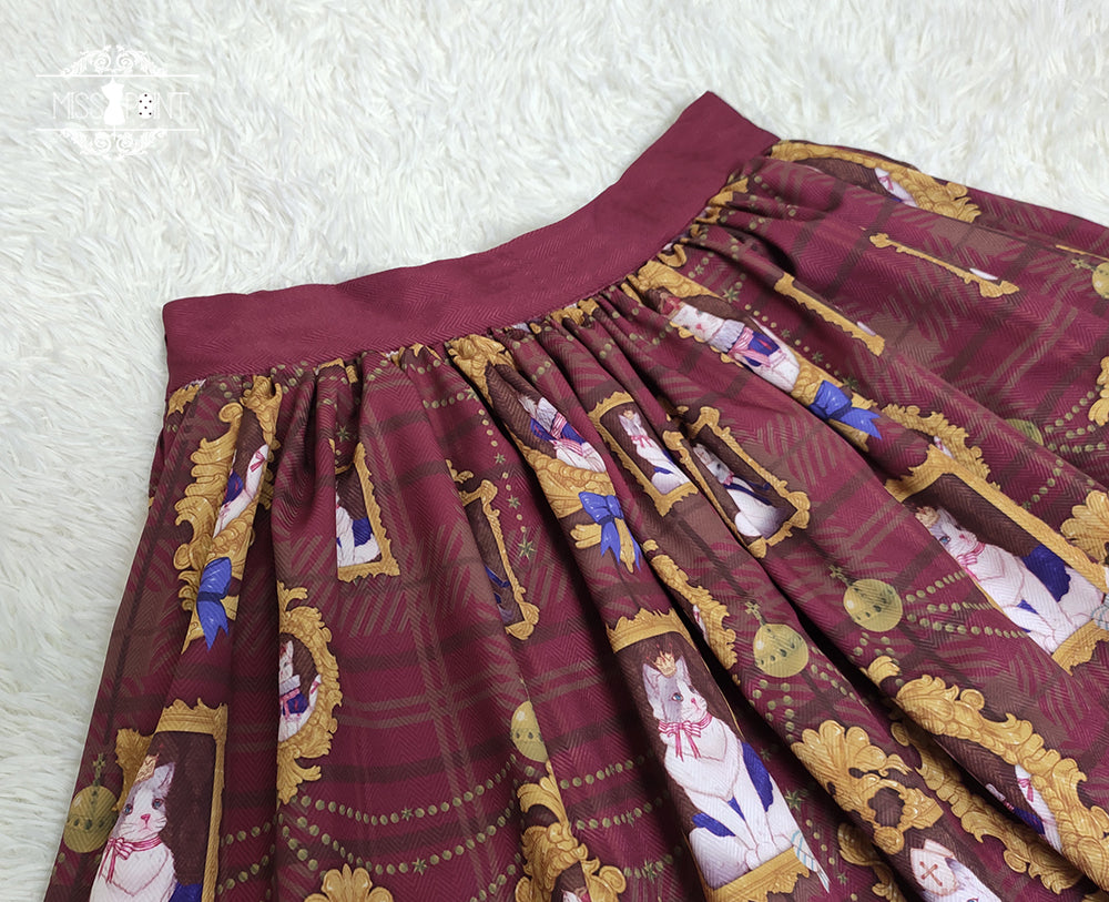 Miss Point~Christmas Preppy Style Velvet Lolita SK Vest Set 3690:22667