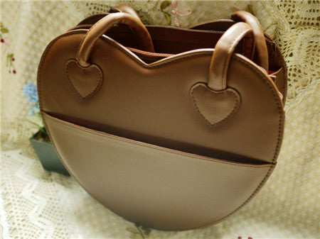 (BuyForMe) Loris~Satin Bridge~Heart-shape Lolita Bag full brown  