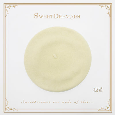 (BuyForMe) SweetDreamer~Vintage Lolita Fashion Hat free size light yellow 