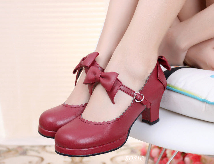 (BuyForMe) Sosic~Sweet Lolita Tea Party Thick Heels Shoes   