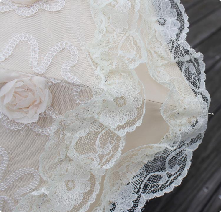 HualiBaLa - Foldable Sunscreen Lace Flounce Multicolors Lolita Parasol