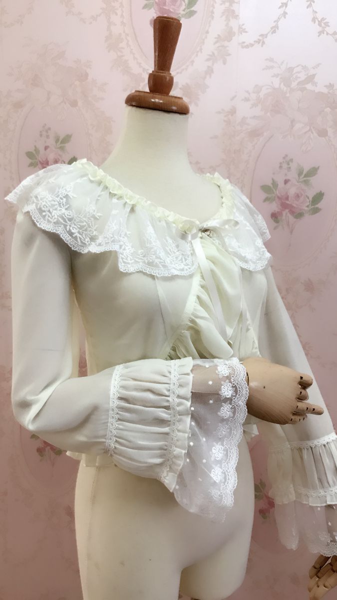 Yilia - Lolita Long Sleeve Chiffon Blouse