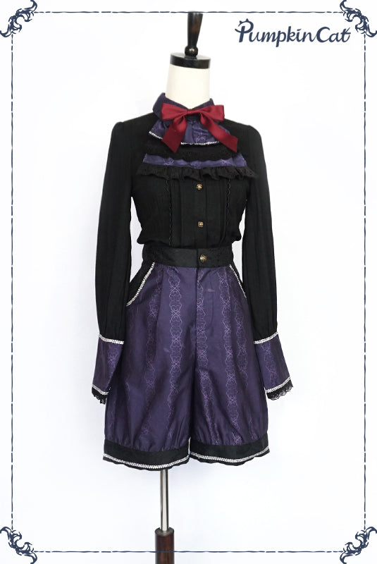 Pumpkin Cat~Beauty the Rose~ Gothic Lolita Shorts S purple 